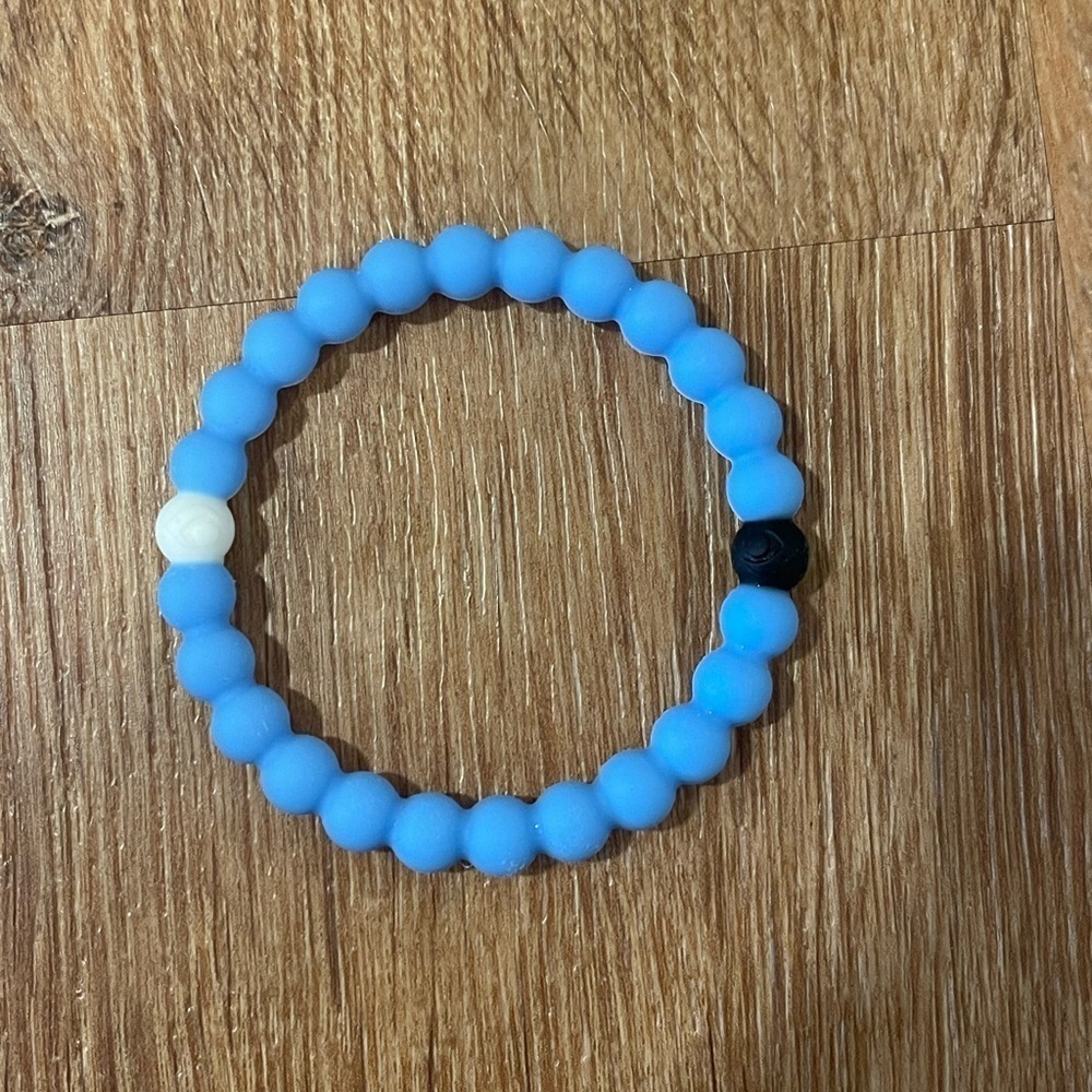 Blue and white Lokai bracelet